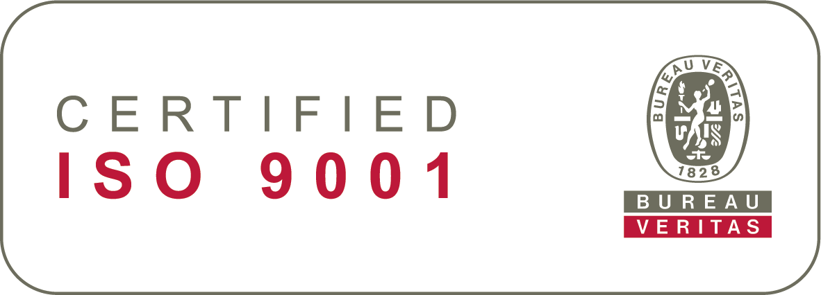 ISO 9001 certification by Bureau Veritas